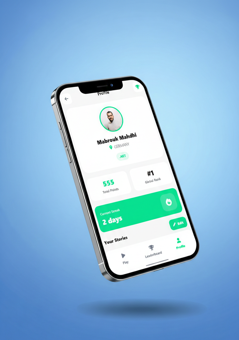 Mobile app interface